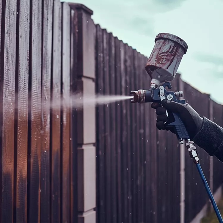 Commercial Fence Painting